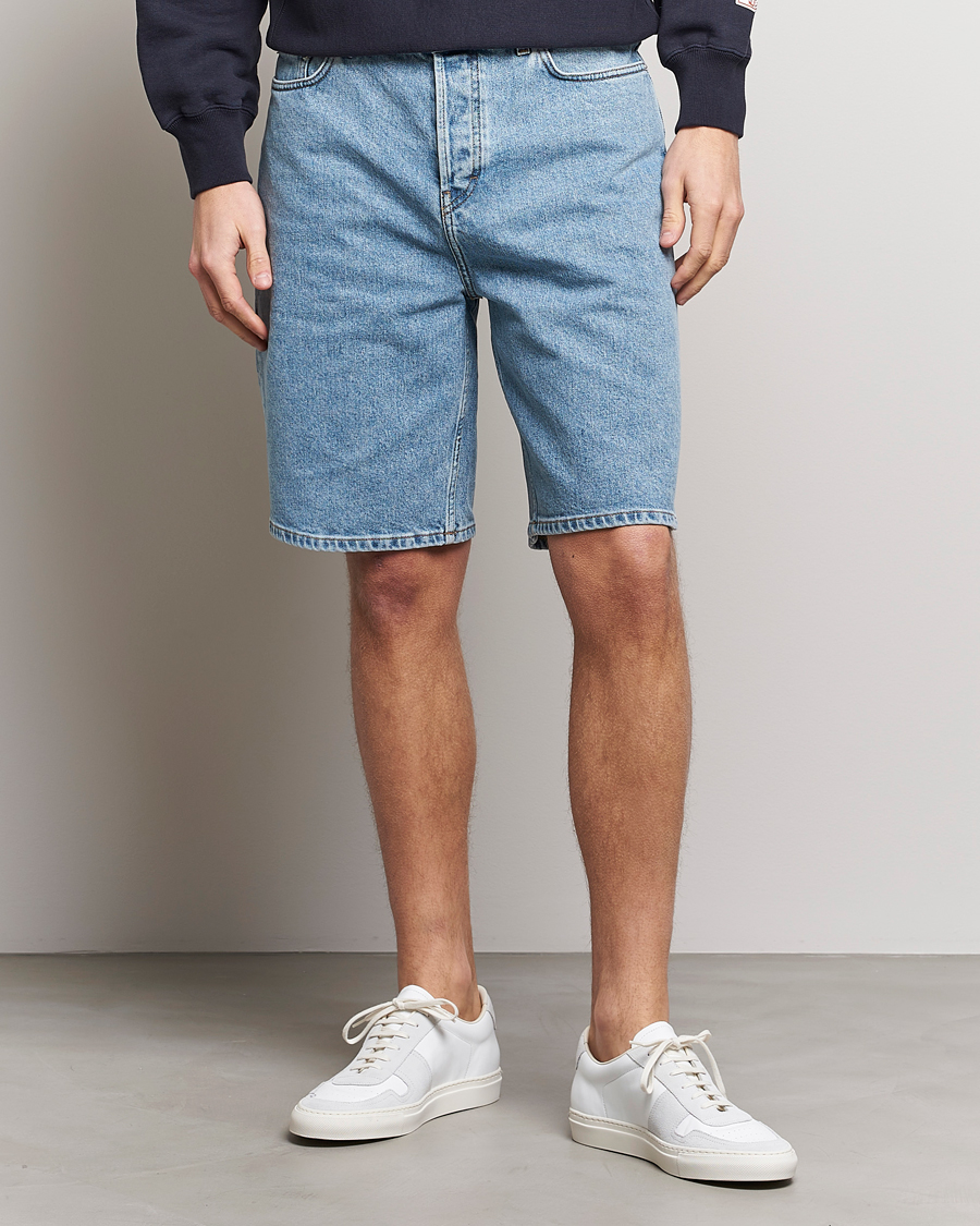 Herren | Shorts | Filippa K | Bermuda Denim Shorts Allover Stone