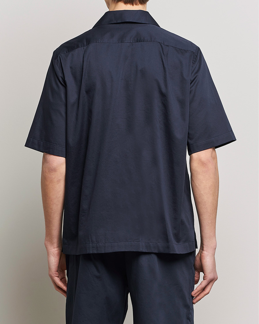 Herren | Hemden | Filippa K | Lounge Short Sleeve Shirt Night Blue