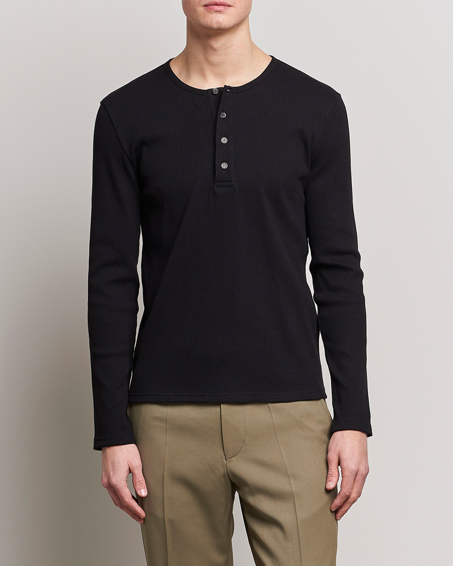 Herren | | Filippa K | Rib Henley Black
