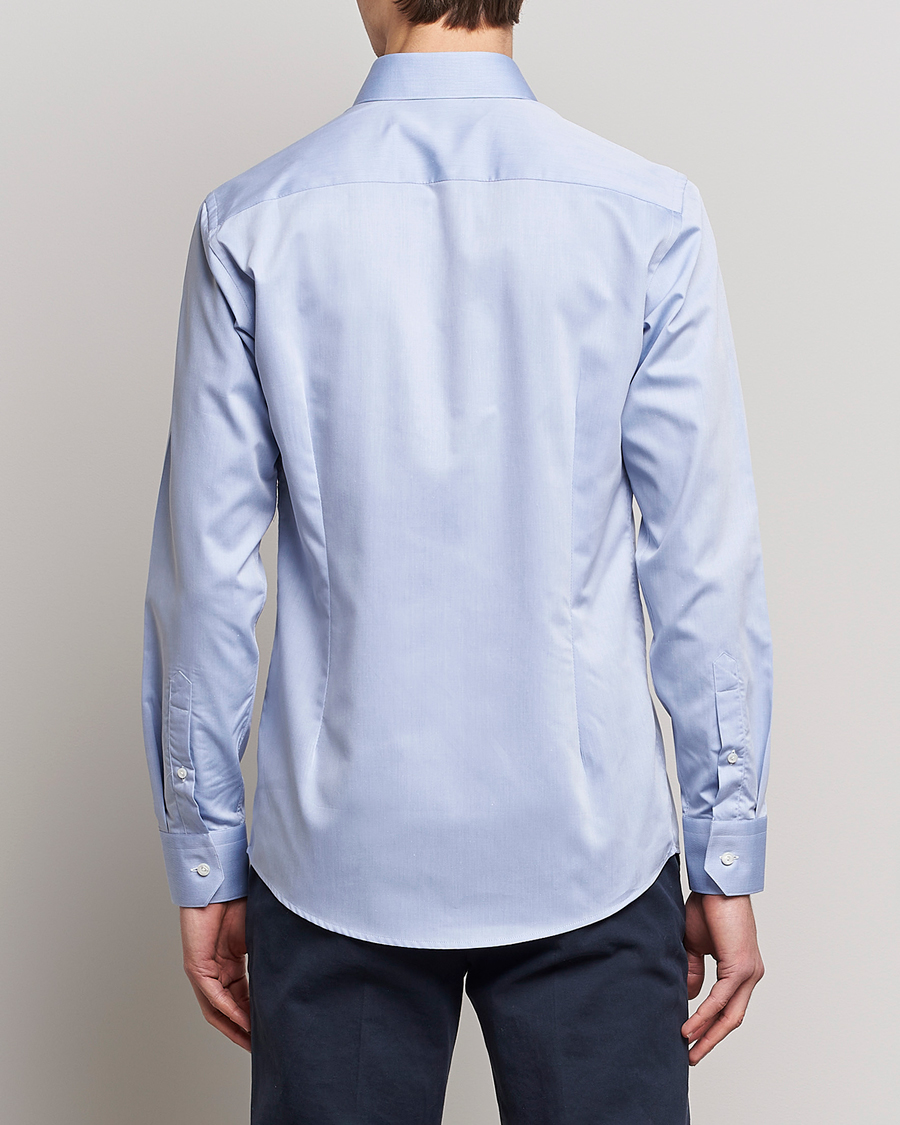 Herren | Hemden | Eton | Fine Pique Shirt Light blue