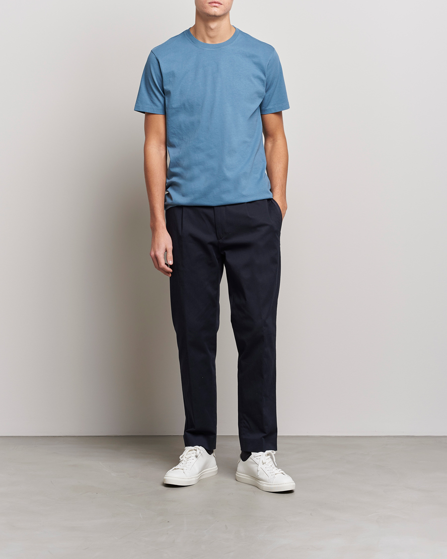Herren | T-Shirts | FRAME | Logo T-Shirt Grey Blue