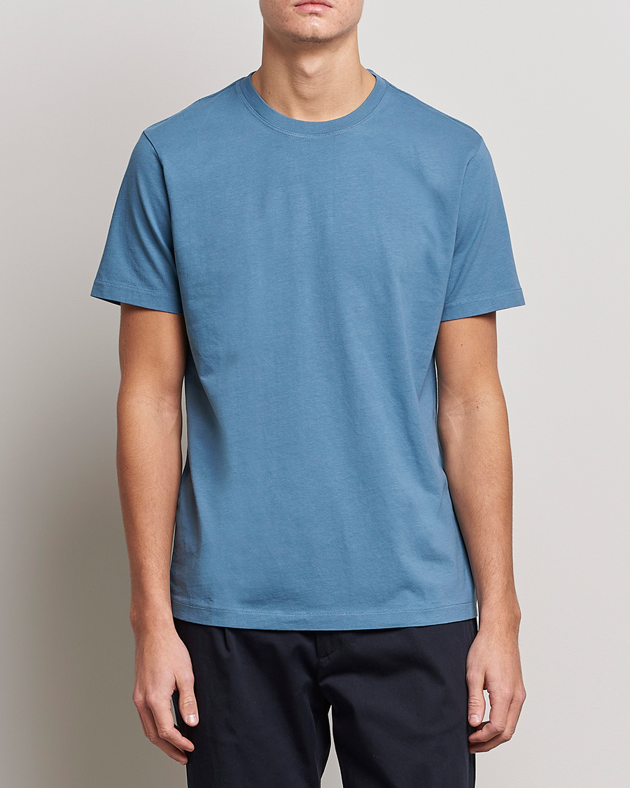 Herren |  | FRAME | Logo T-Shirt Grey Blue