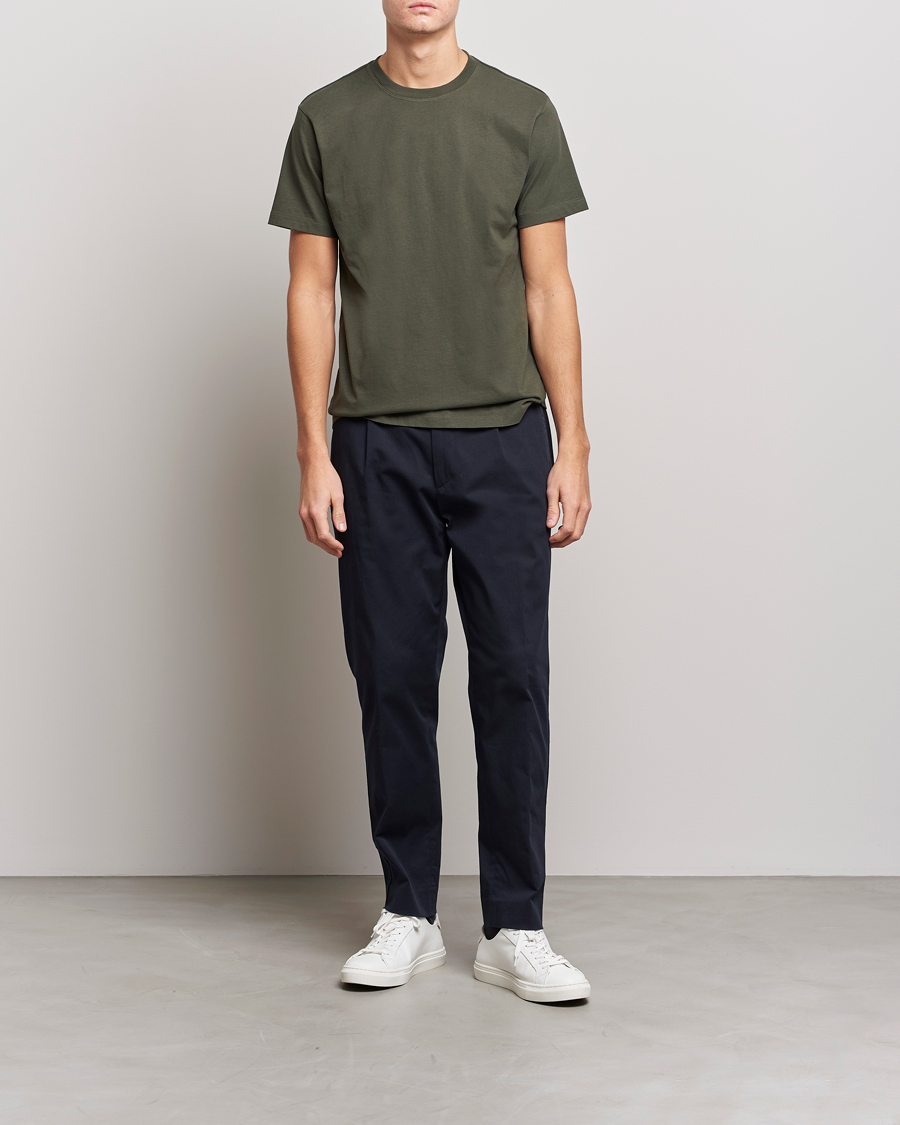 Herren | T-Shirts | FRAME | Logo T-Shirt Olive Green