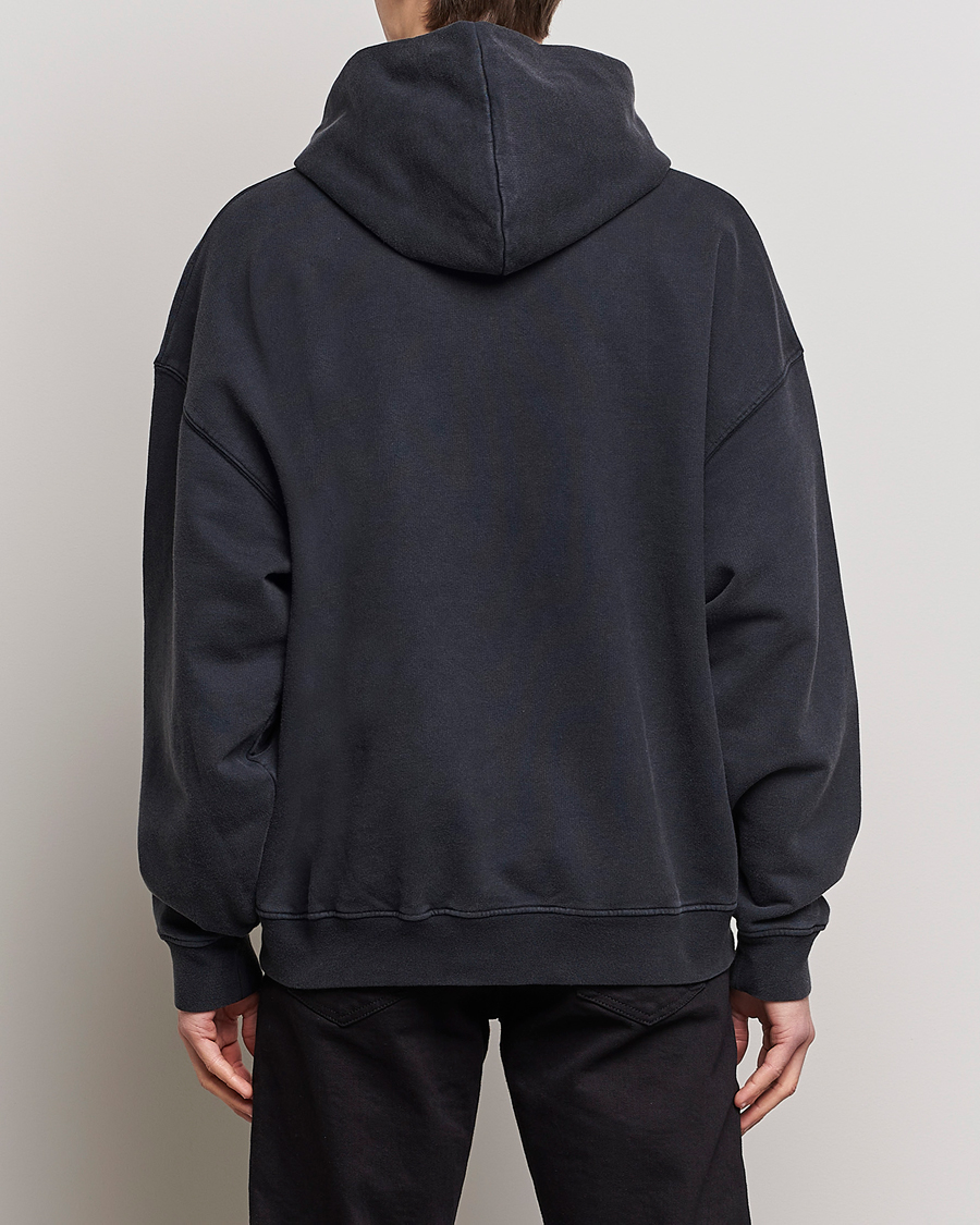 Herren | Pullover | FRAME | Faded Washed Coton Hoodie Black