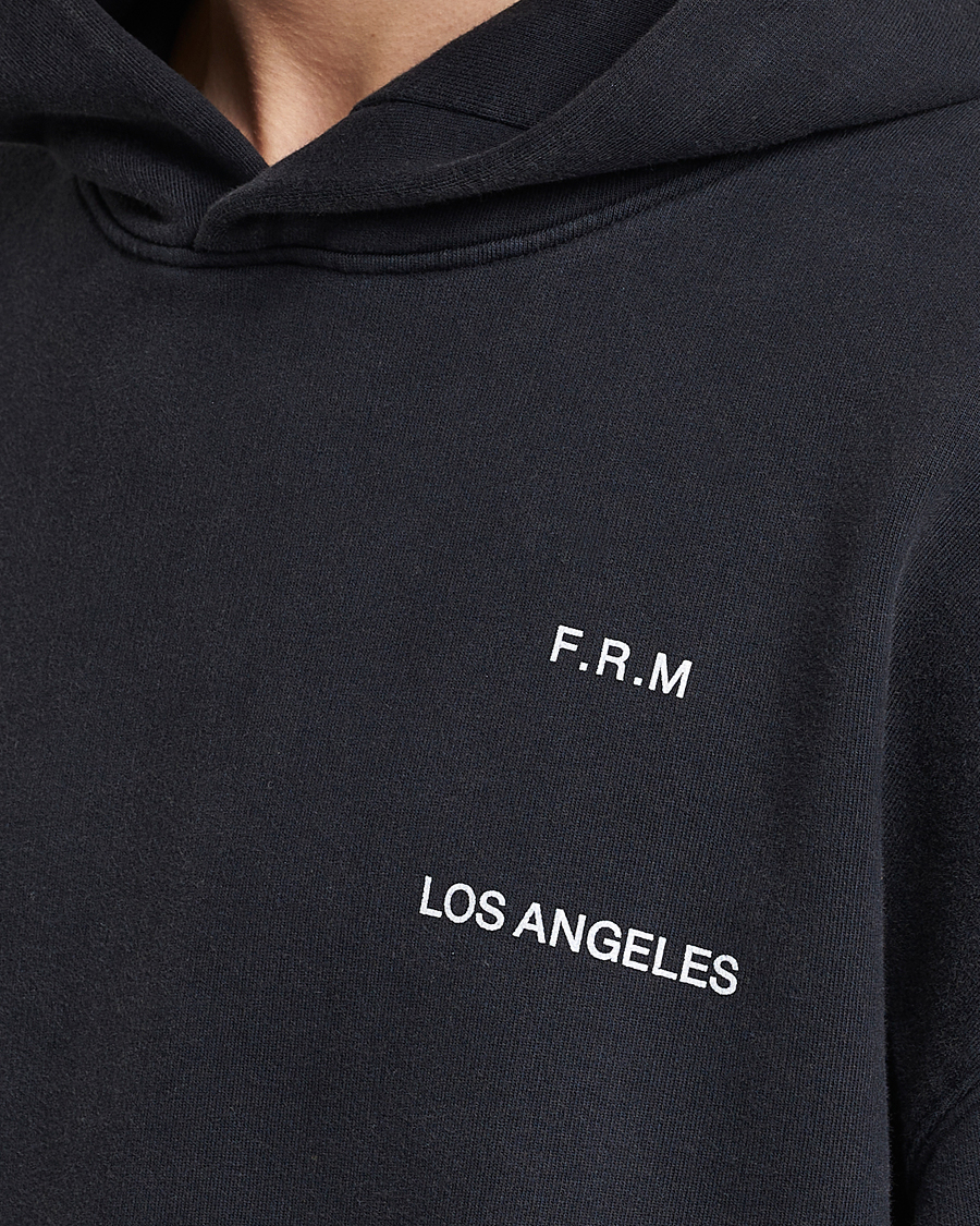 Herren | Pullover | FRAME | Faded Washed Coton Hoodie Black