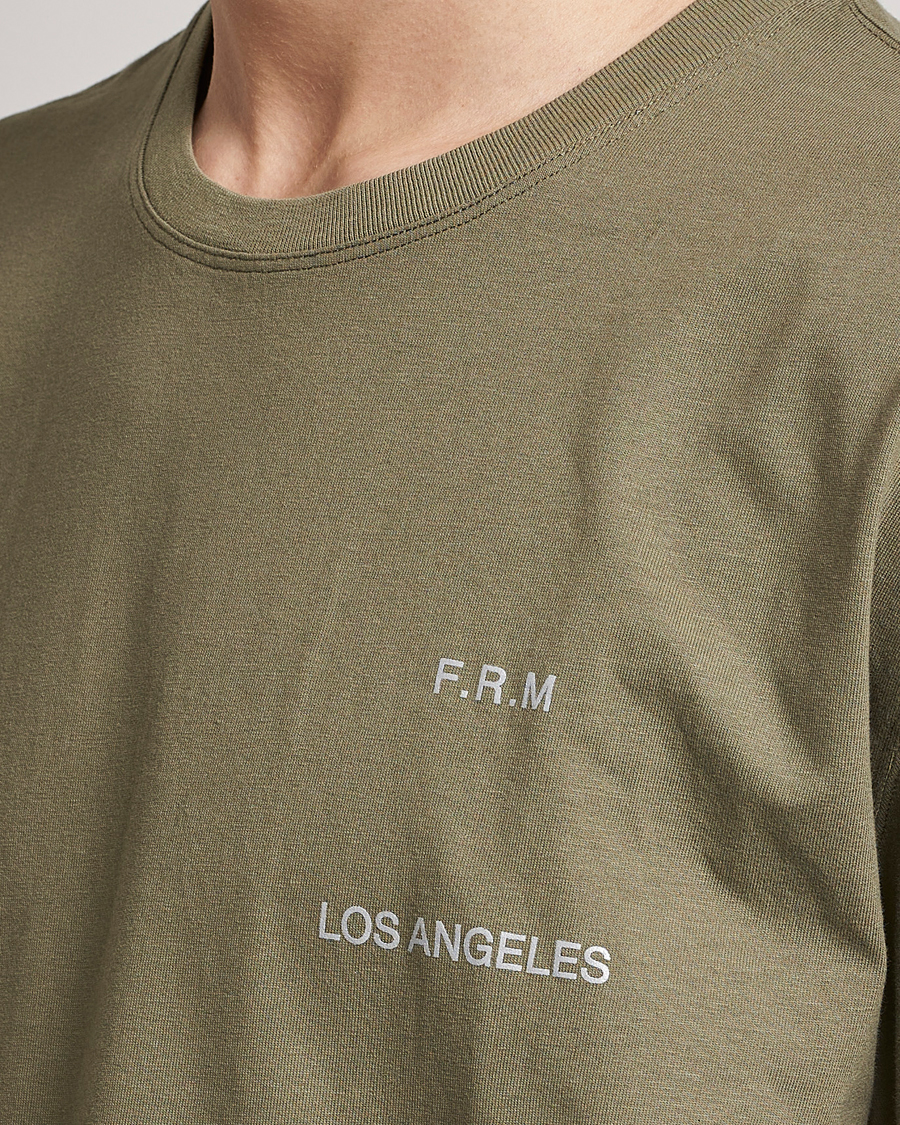 Herren | T-Shirts | FRAME | Logo Print T-Shirt Old Green