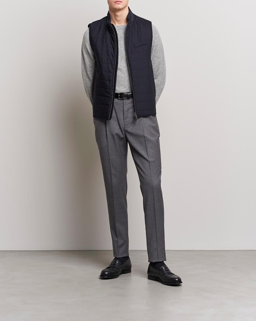 Herren | Westen | Canali | Impeccabile Padded Gilet Navy