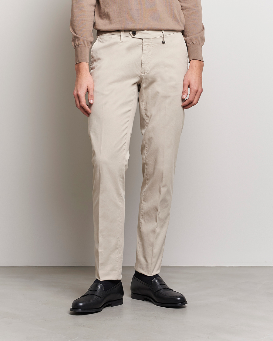 Herren | | Canali | Cotton Stretch Chinos Beige