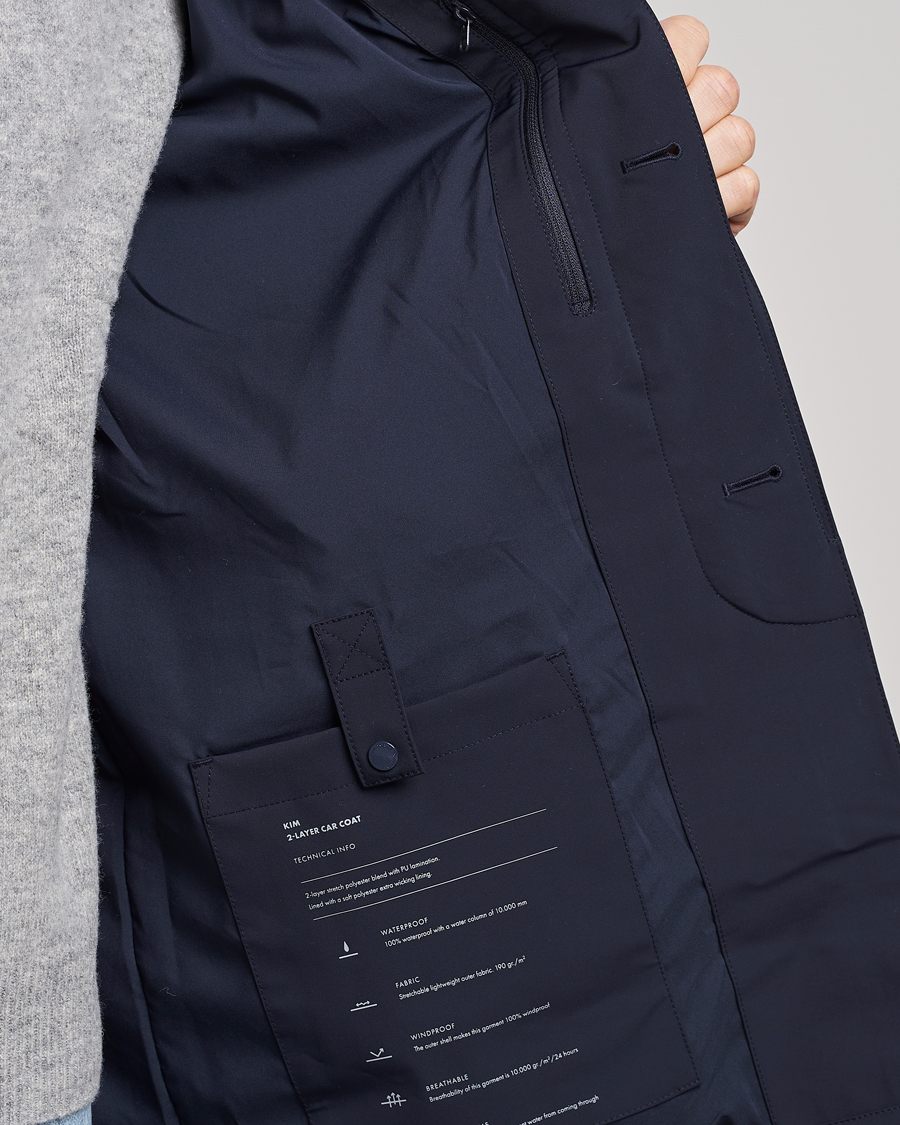 Herren | Jacken | NN07 | Kim Waterproof Car Coat Navy Blue