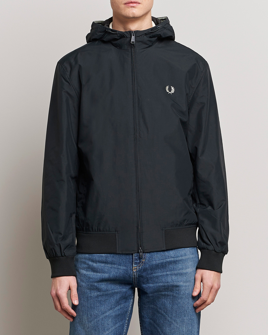 Herren |  | Fred Perry | Hooded Brentham Jacket Night Green