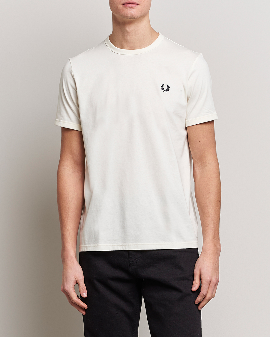 Herren | Fred Perry | Fred Perry | Ringer T-Shirt Ecru