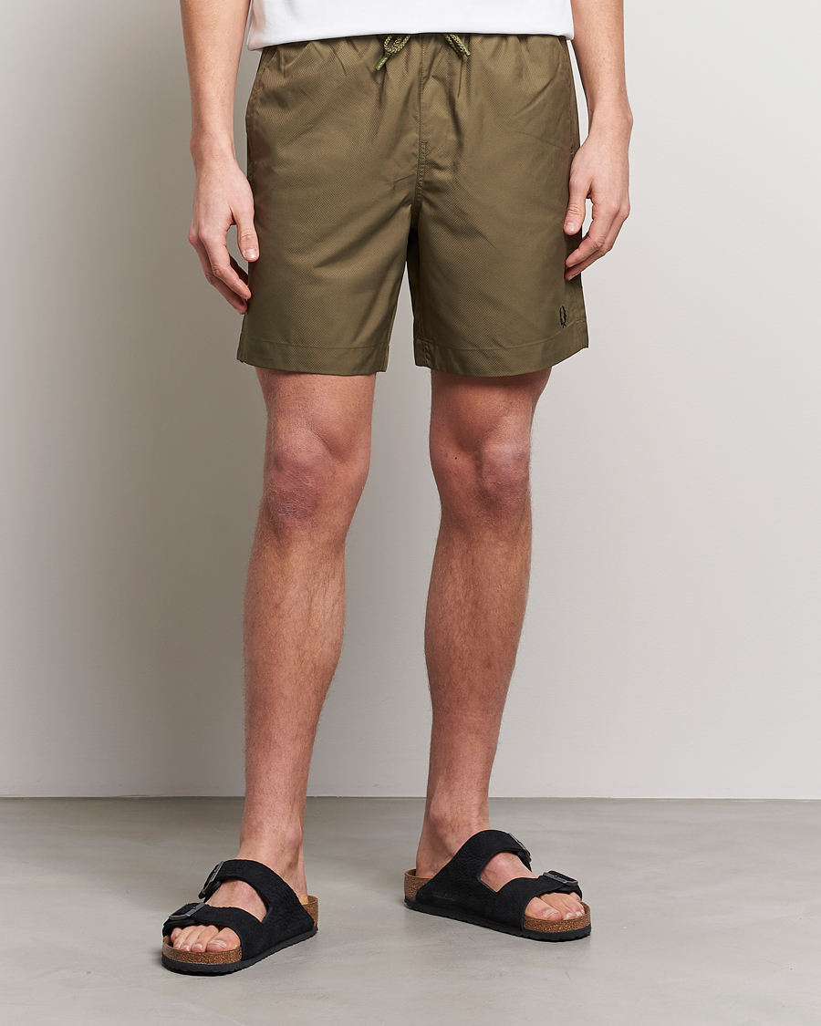 Herren | Summer | Fred Perry | Classic Swimshorts Uniform Green