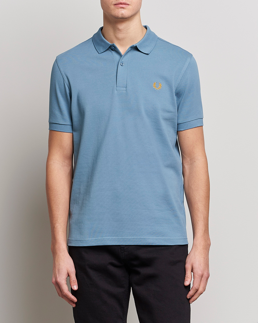 Herren | Fred Perry | Fred Perry | Plain Polo Shirt Ash Blue