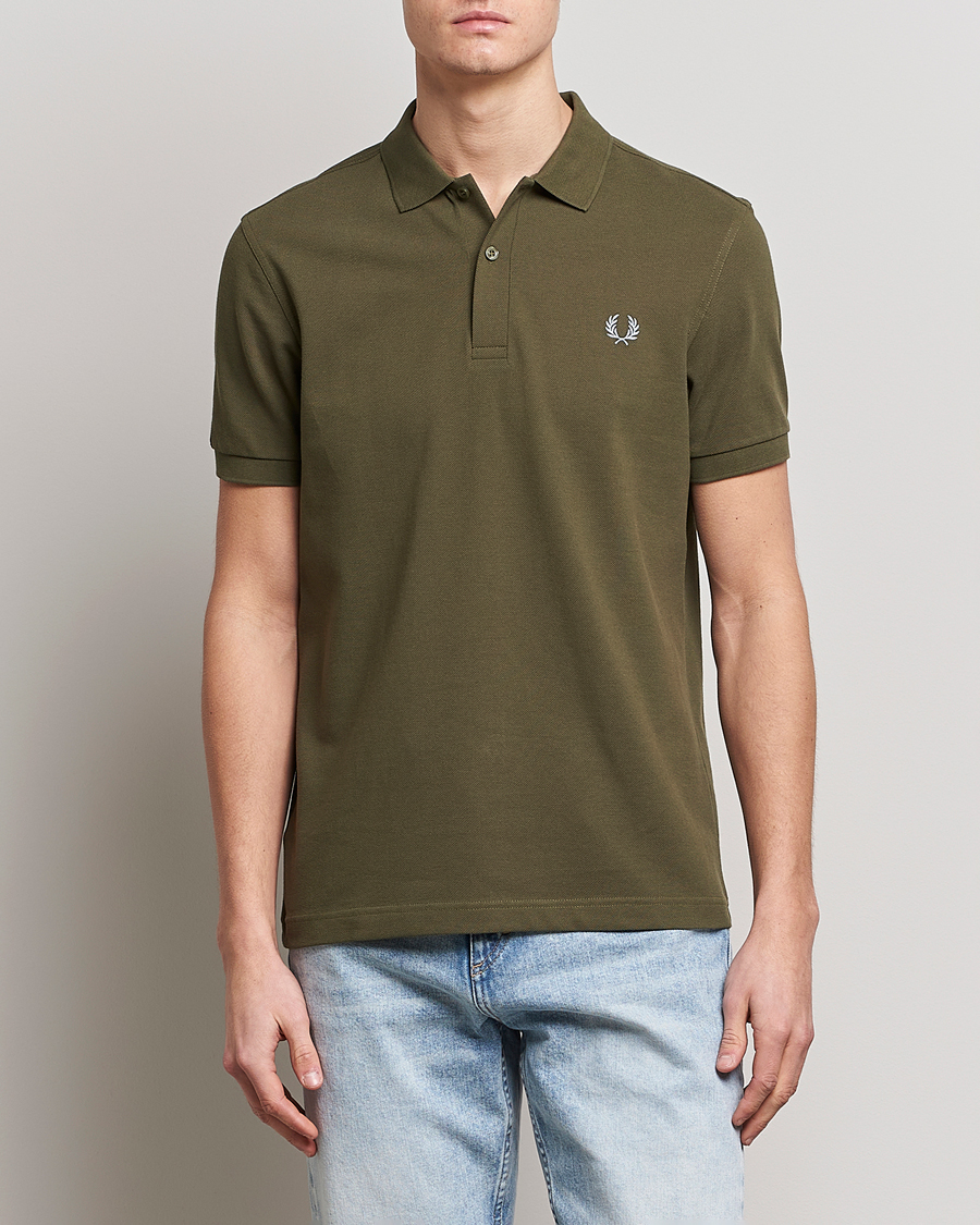 Herren |  | Fred Perry | Plain Polo Shirt Uniform Green