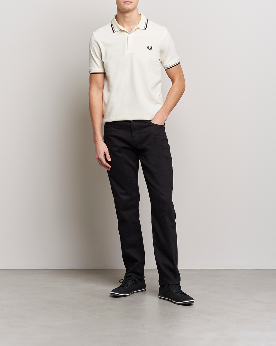 Herren | Poloshirts | Fred Perry | Twin Tipped Polo Shirt Ecru