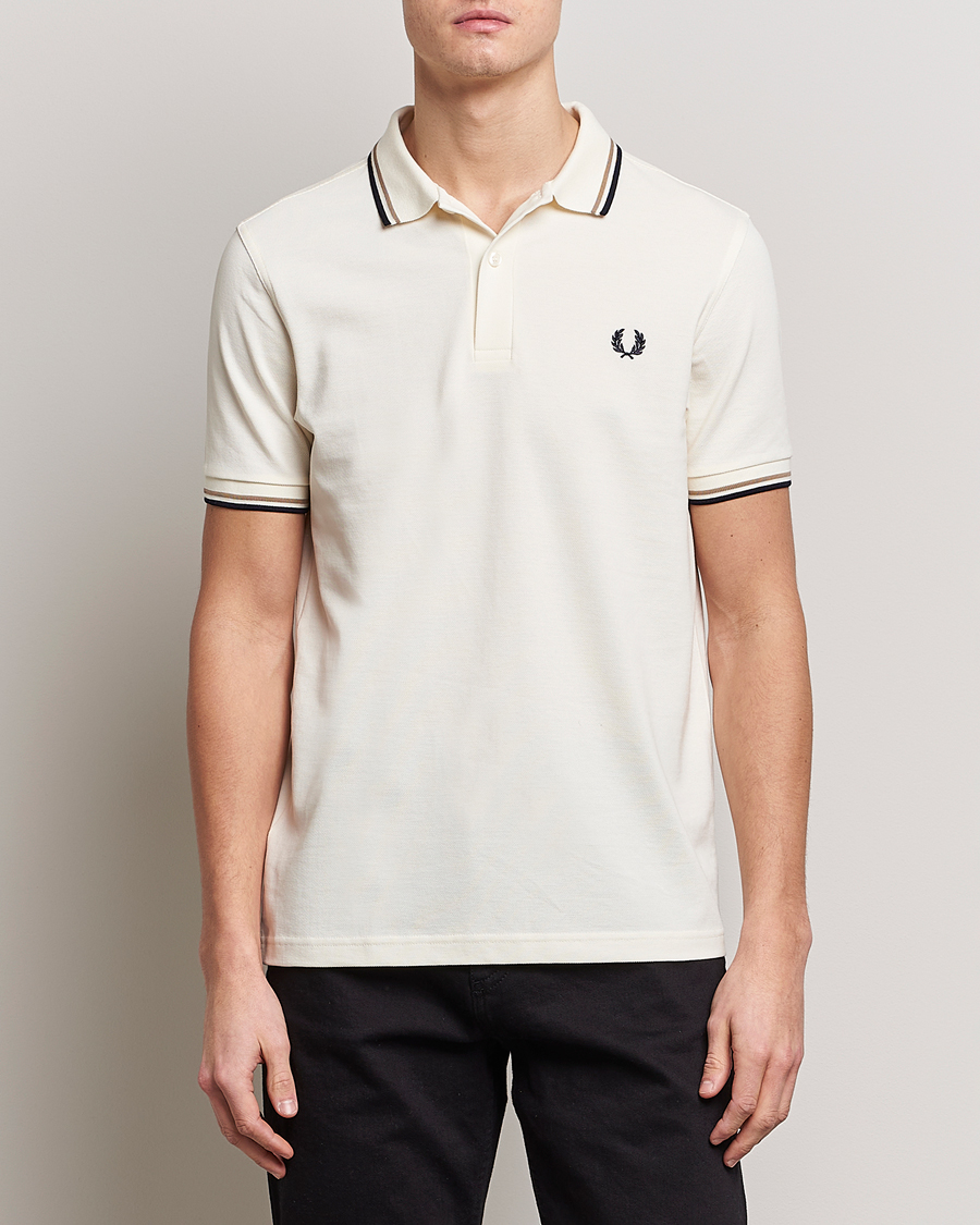 Herren |  | Fred Perry | Twin Tipped Polo Shirt Ecru
