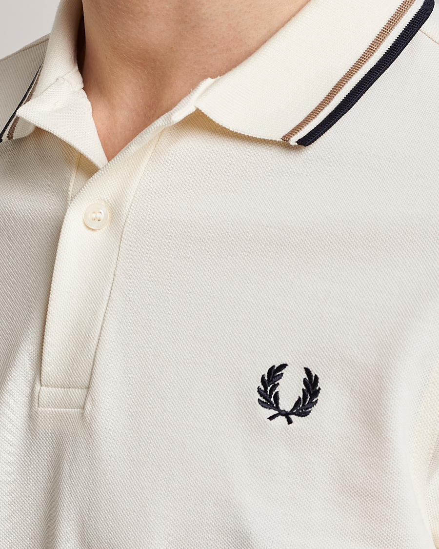 Herren | Poloshirts | Fred Perry | Twin Tipped Polo Shirt Ecru