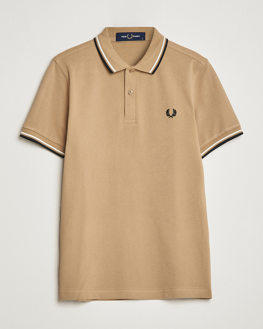 Herren | Poloshirts | Fred Perry | Twin Tipped Polo Shirt Warm Stone