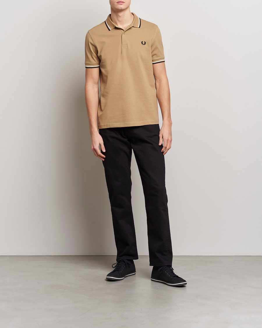 Herren | Poloshirts | Fred Perry | Twin Tipped Polo Shirt Warm Stone