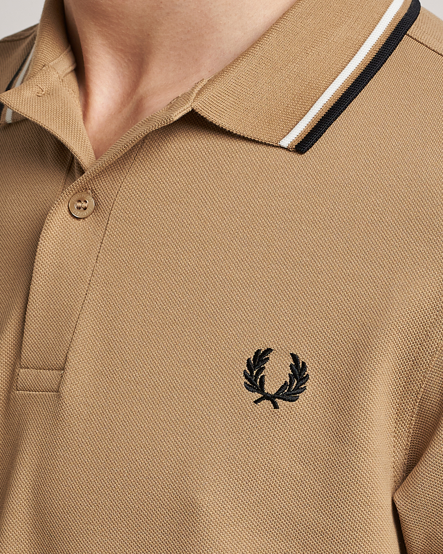 Herren | Poloshirts | Fred Perry | Twin Tipped Polo Shirt Warm Stone