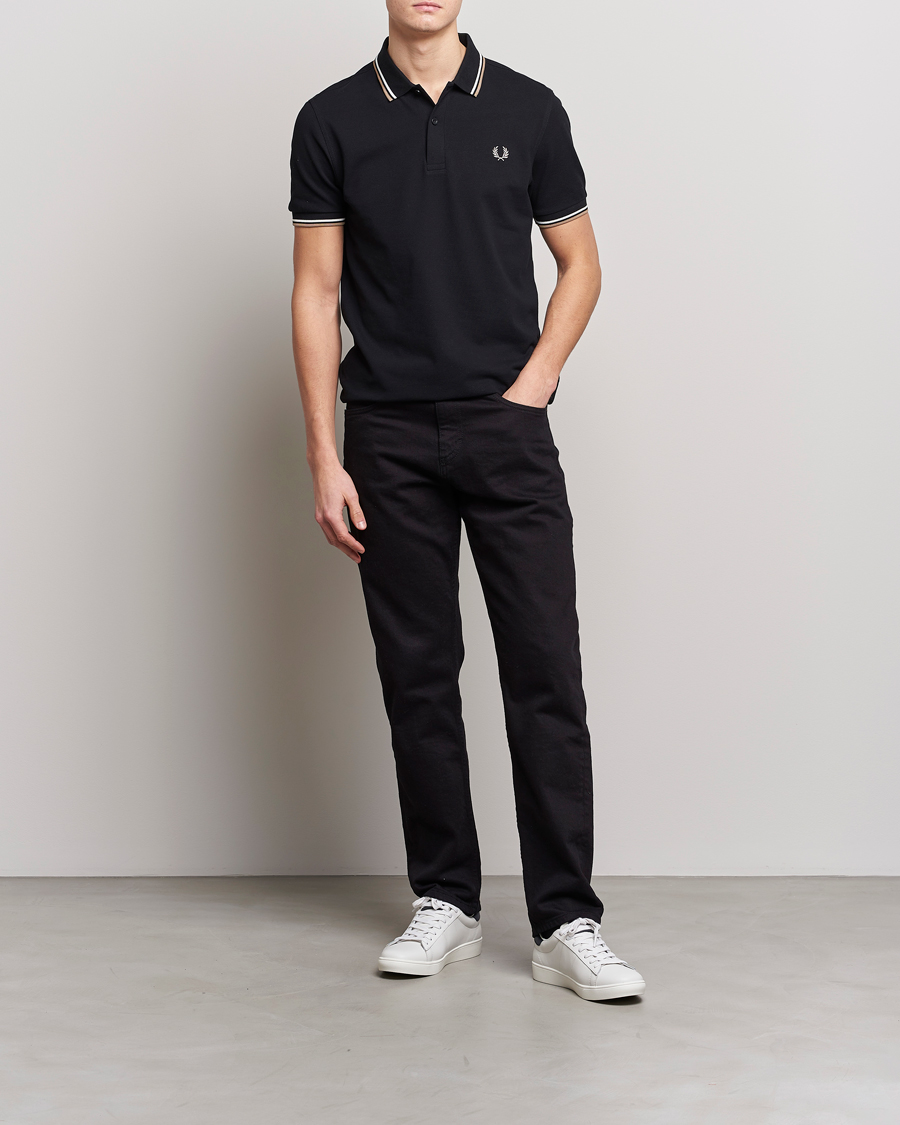 Herren | Poloshirts | Fred Perry | Twin Tipped Polo Shirt Black