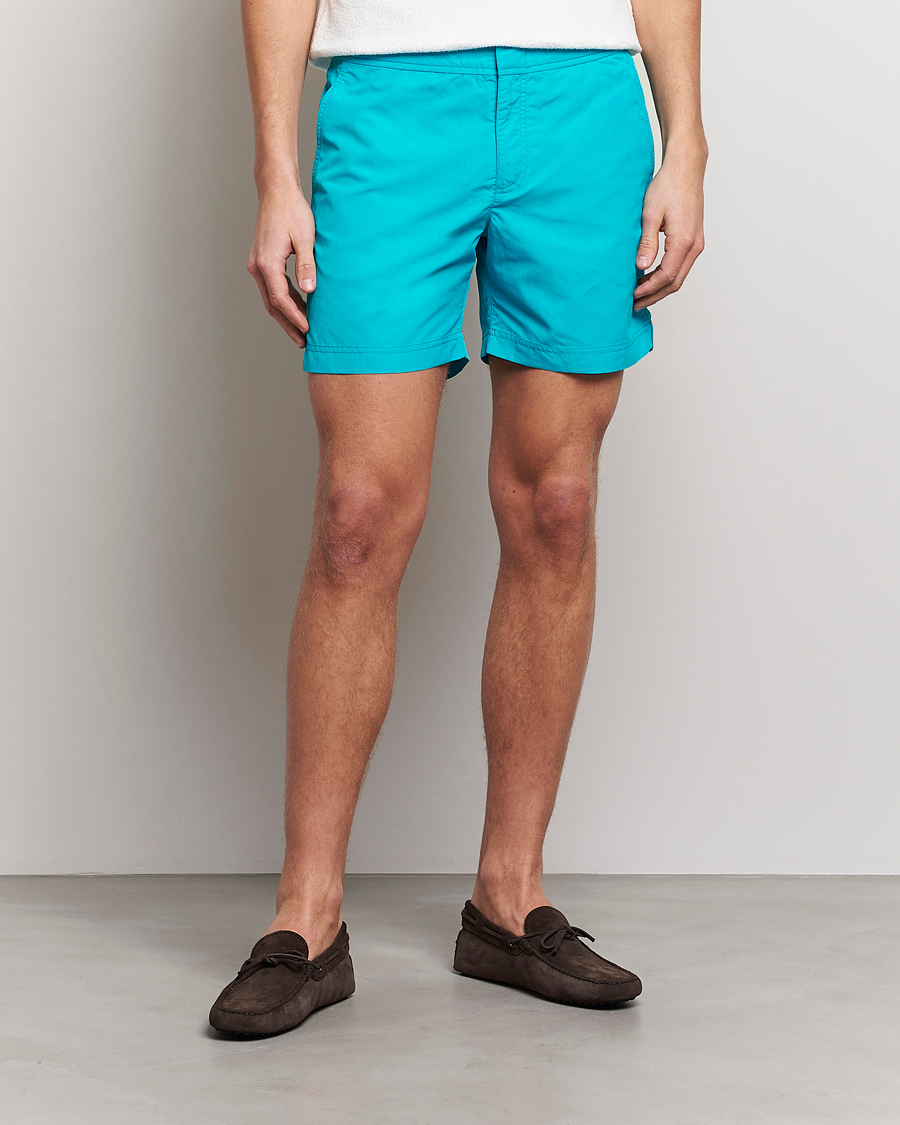 Herren | Badehosen | Orlebar Brown | Bulldog II Medium Length Swim Shorts Crystal Sea