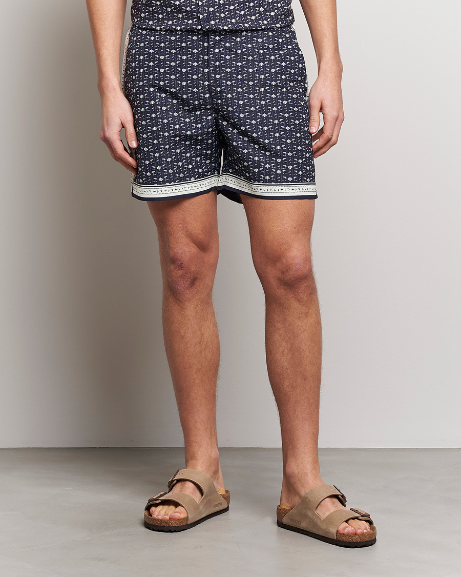 Herren | Badehosen | Orlebar Brown | Bulldog Bandana Recycled Swimshorts Dark Sapphire