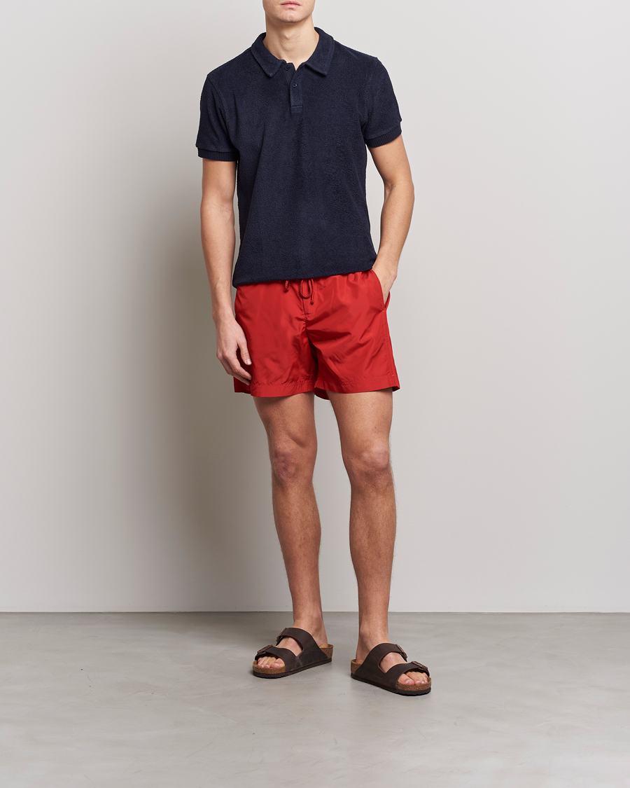 Herren | Badehosen | Orlebar Brown | Bulldog Drawcord Solid Swimshorts Vermillion