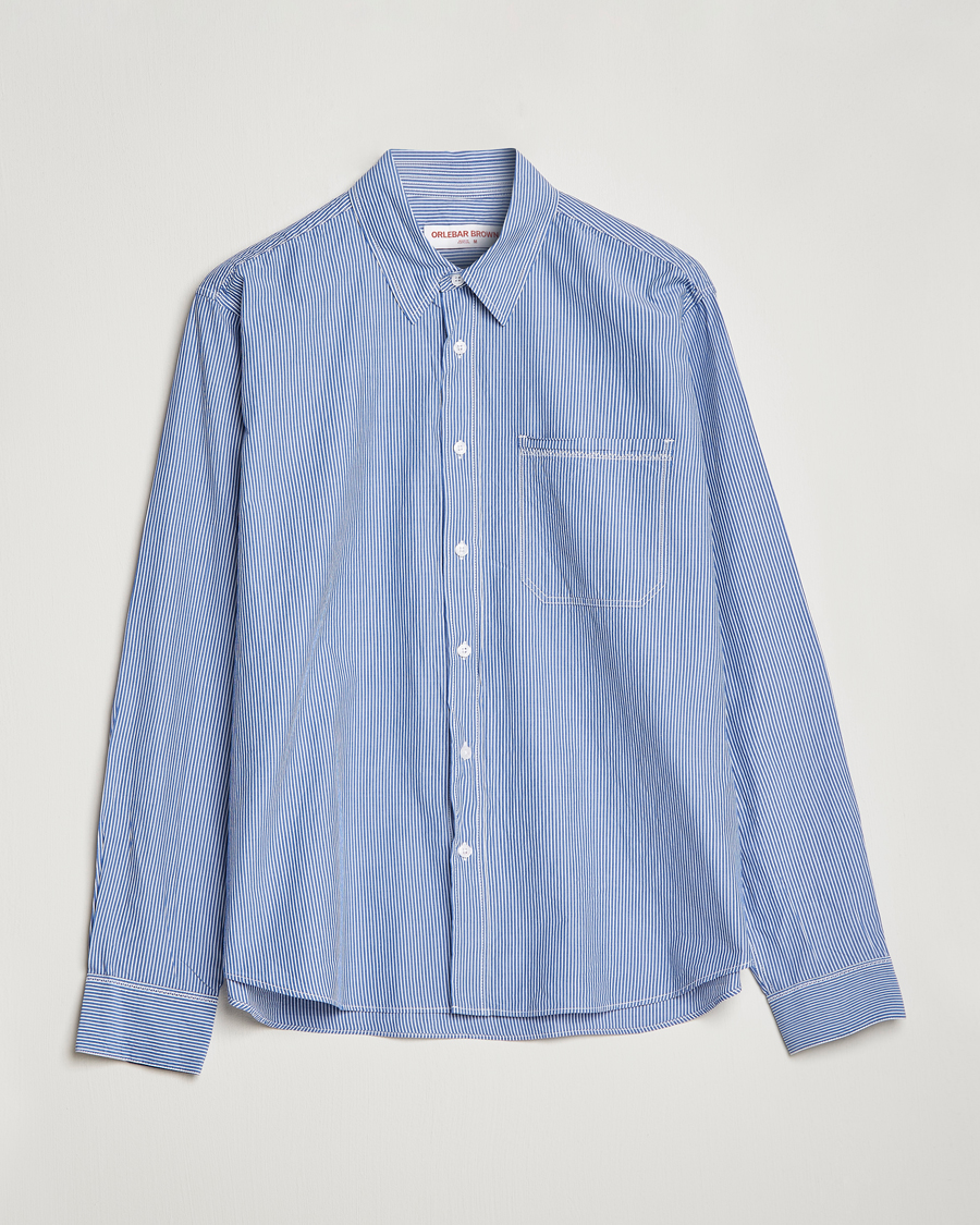 Herren | Hemden | Orlebar Brown | Grasmoor Relaxed Fit Striped Shirt Navy/White