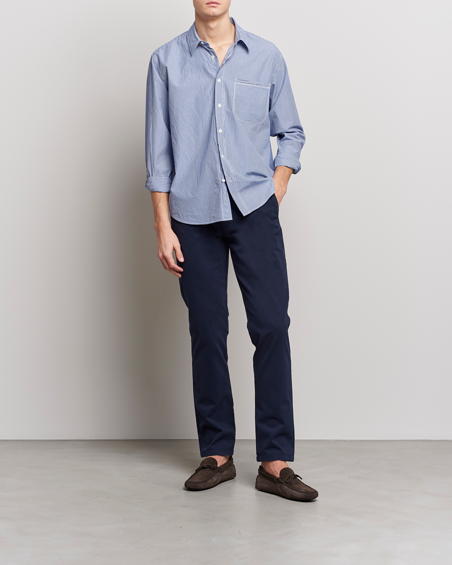 Herren | Hemden | Orlebar Brown | Grasmoor Relaxed Fit Striped Shirt Navy/White