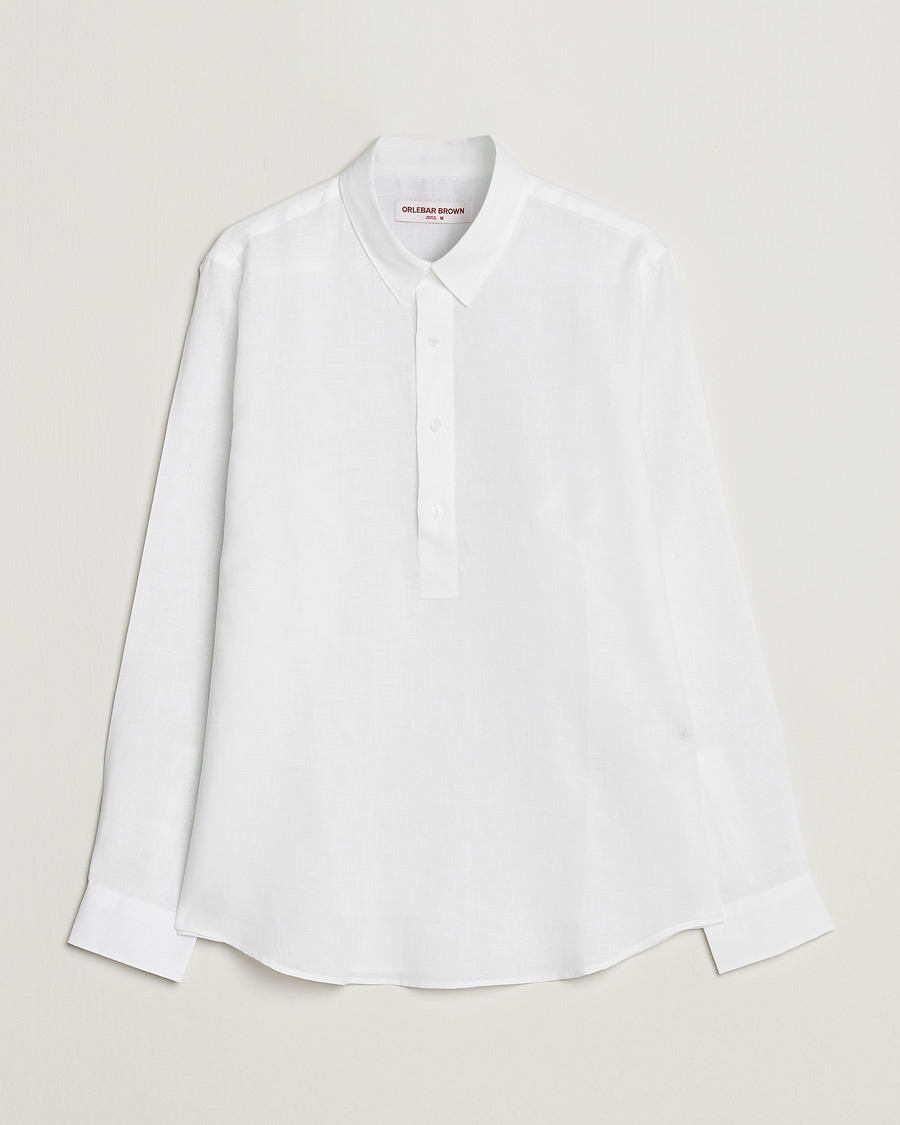 Herren | Hemden | Orlebar Brown | Percy Smart Linen Shirt White