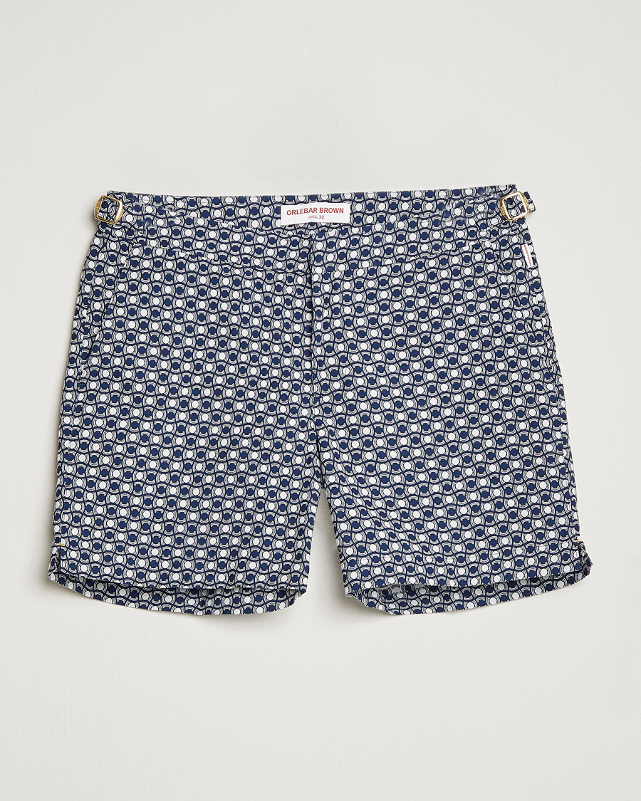Herren | Badehosen | Orlebar Brown | Bulldog Tela Jacquard Swimshorts Night Iris