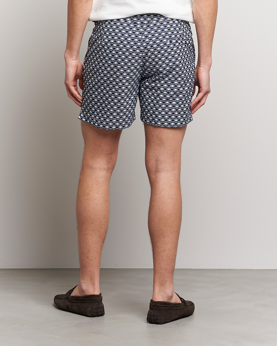 Herren | Badehosen | Orlebar Brown | Bulldog Tela Jacquard Swimshorts Night Iris