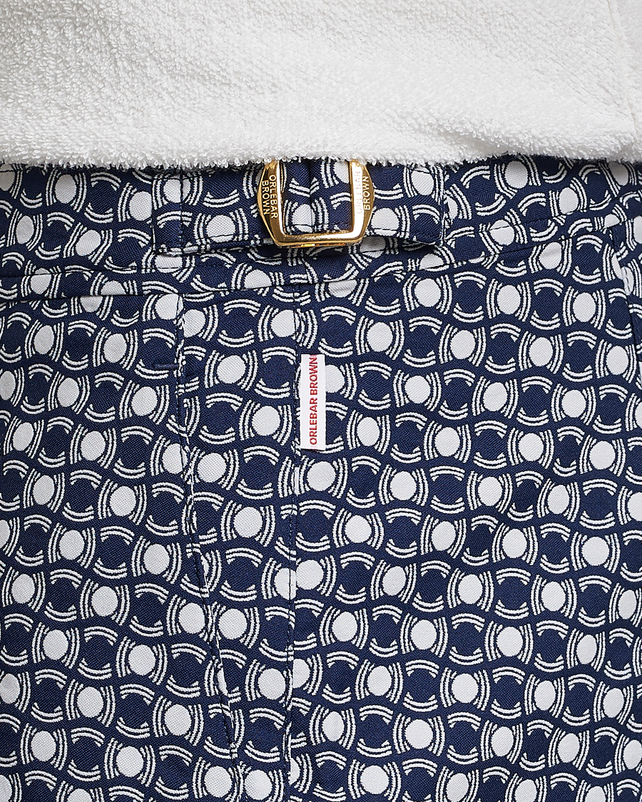 Herren | Badehosen | Orlebar Brown | Bulldog Tela Jacquard Swimshorts Night Iris