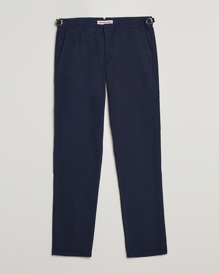 Herren | Hosen | Orlebar Brown | Fallon Cotton Stretch Trousers Dark Navy