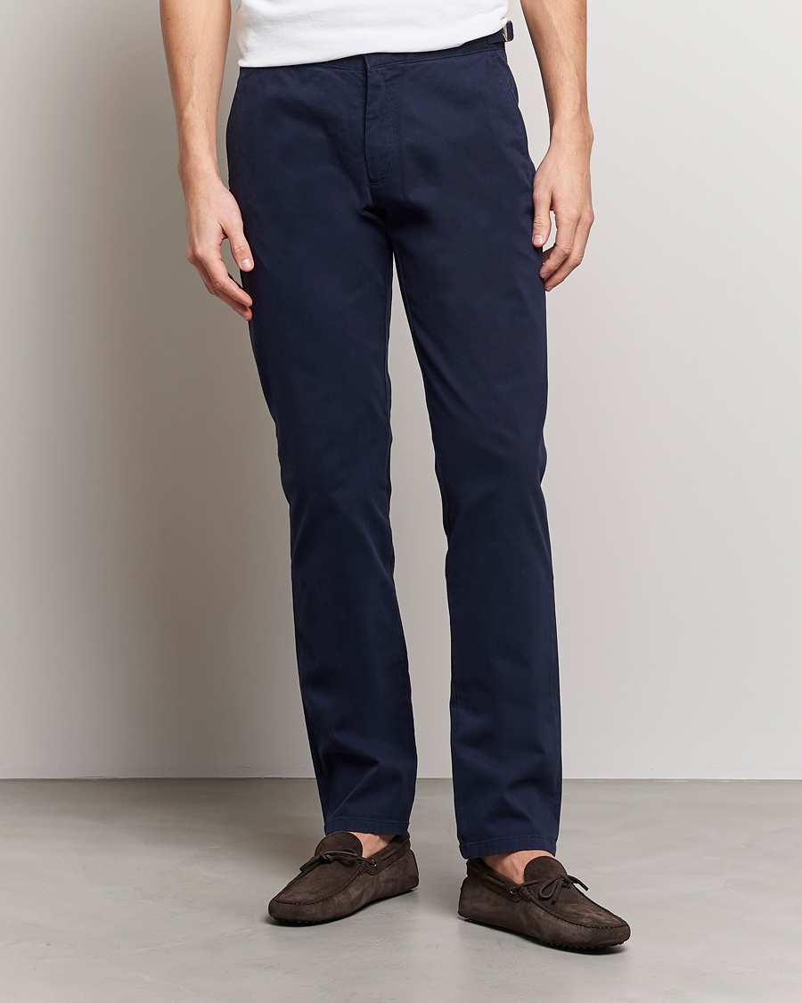 Herren |  | Orlebar Brown | Fallon Cotton Stretch Trousers Dark Navy