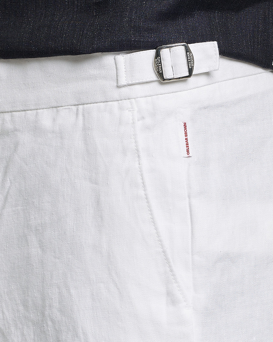Herren | Hosen | Orlebar Brown | Griffon Linen Trousers White