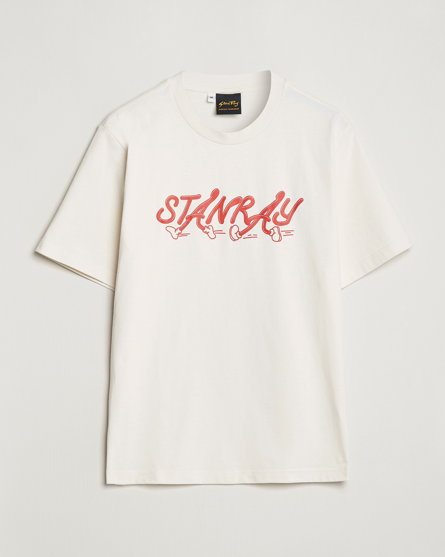 Herren | T-Shirts | Stan Ray | Running Crew Neck T-Shirt Natural