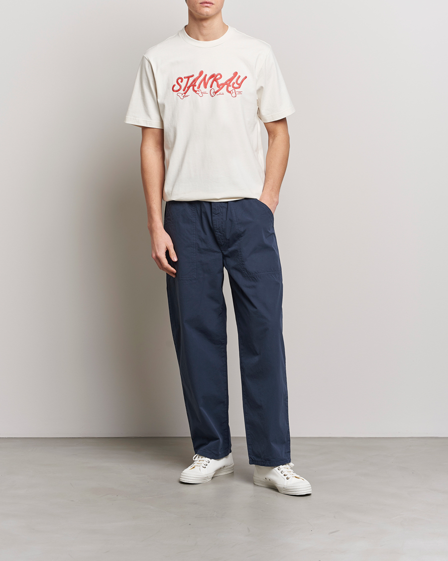 Herren | T-Shirts | Stan Ray | Running Crew Neck T-Shirt Natural