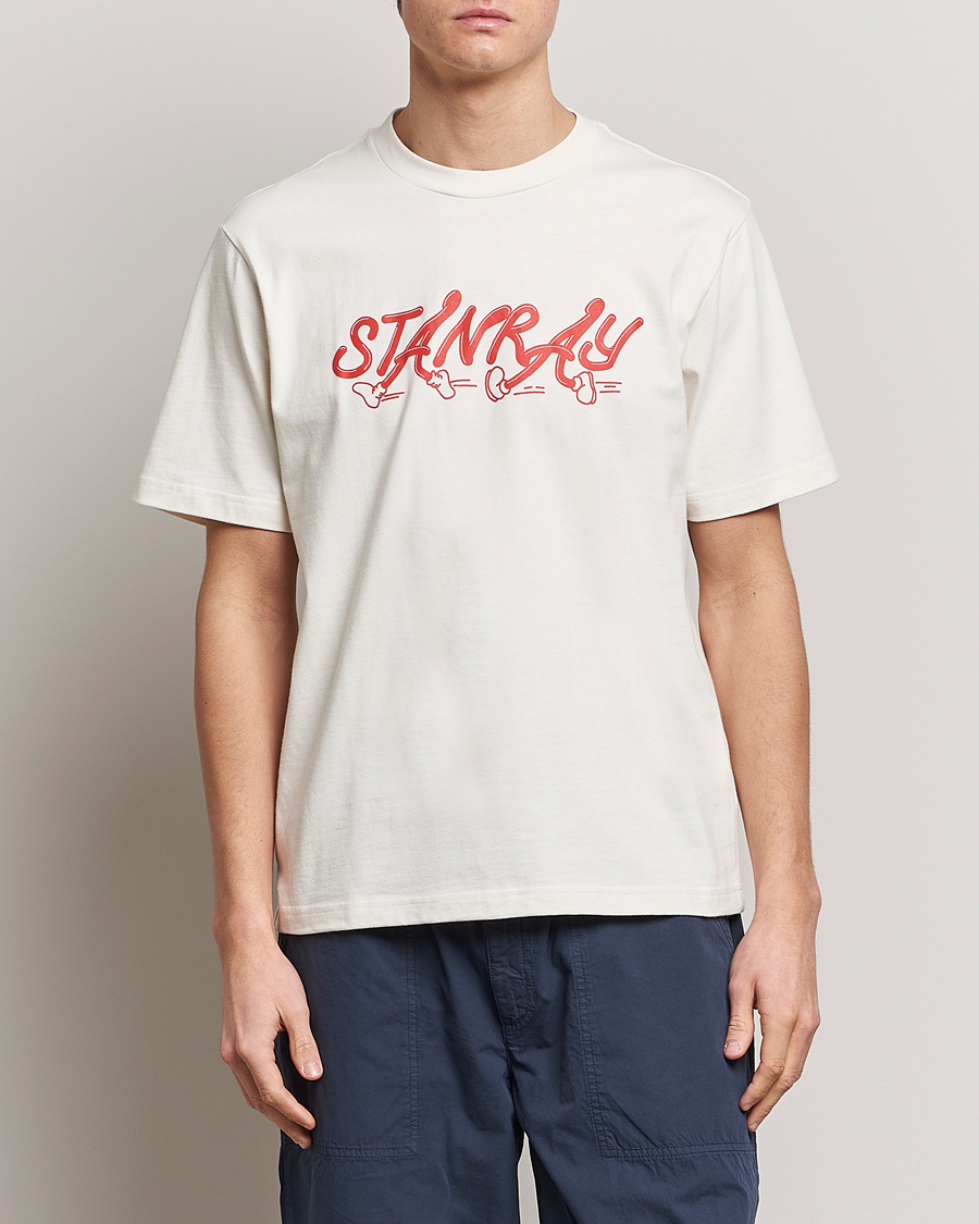 Herren | T-Shirts | Stan Ray | Running Crew Neck T-Shirt Natural