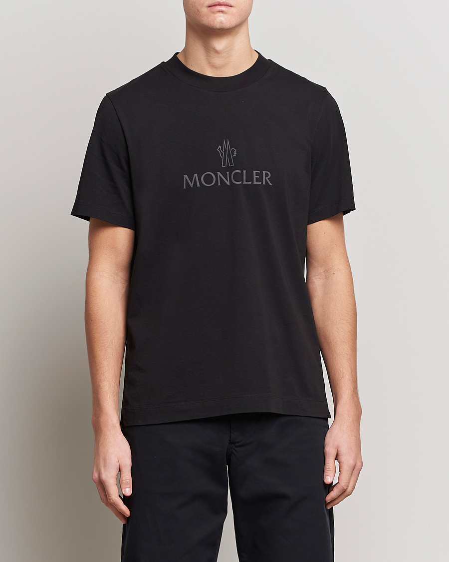 Herren | T-Shirts | Moncler | Lettering T-Shirt Black