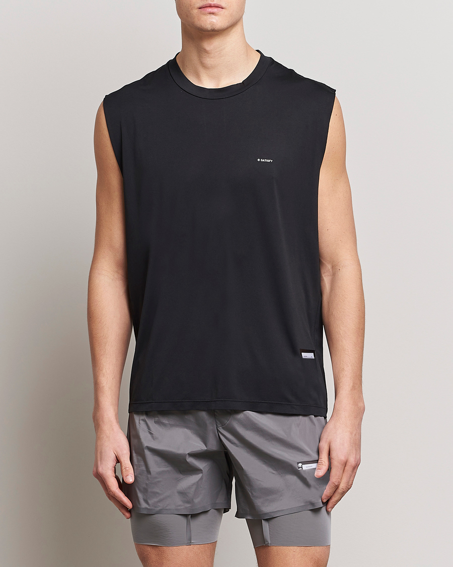 Herren | T-Shirts | Satisfy | AuraLIte Muscle Tee Black