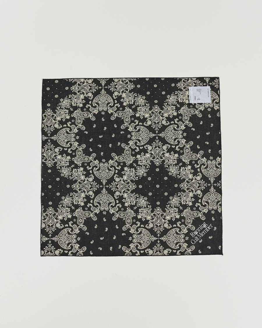 Herren | Satisfy Japanese Cotton Bandana Black | Satisfy | Japanese Cotton Bandana Black