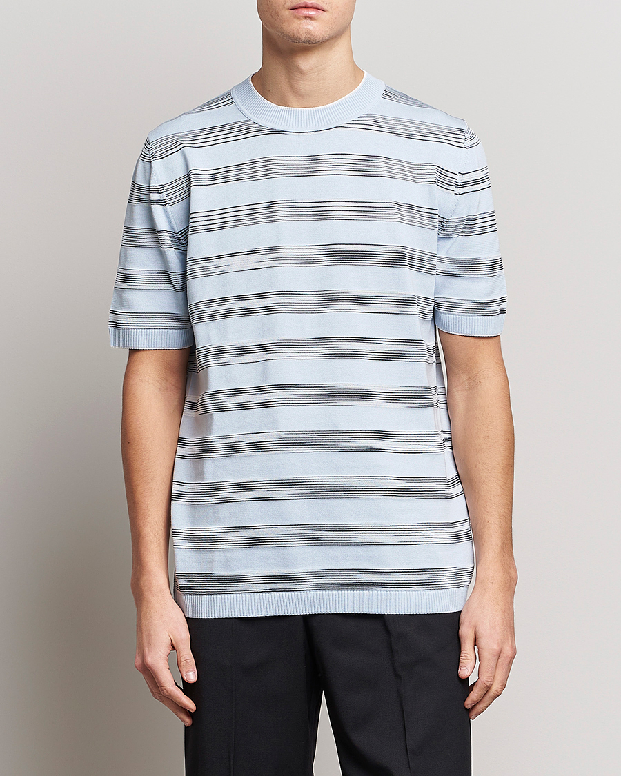 Herren | Missoni | Missoni | Knitted Space Dye T-Shirt Light Blue