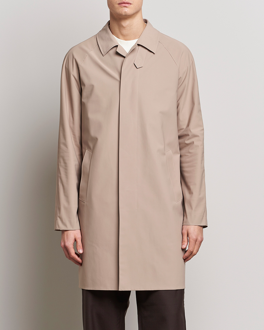 Herren |  | Harris Wharf London | Light Technic Balmacaan Coat Camel