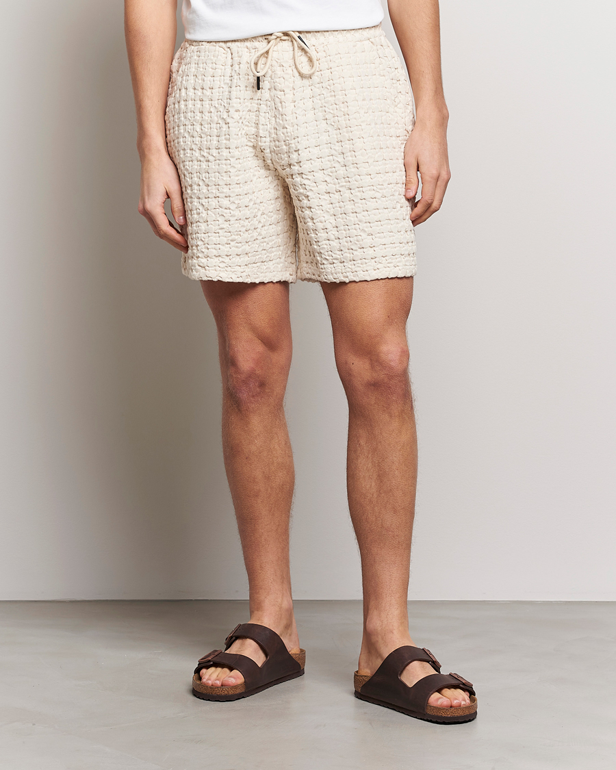 Herren |  | OAS | Porto Waffle Shorts Ecru