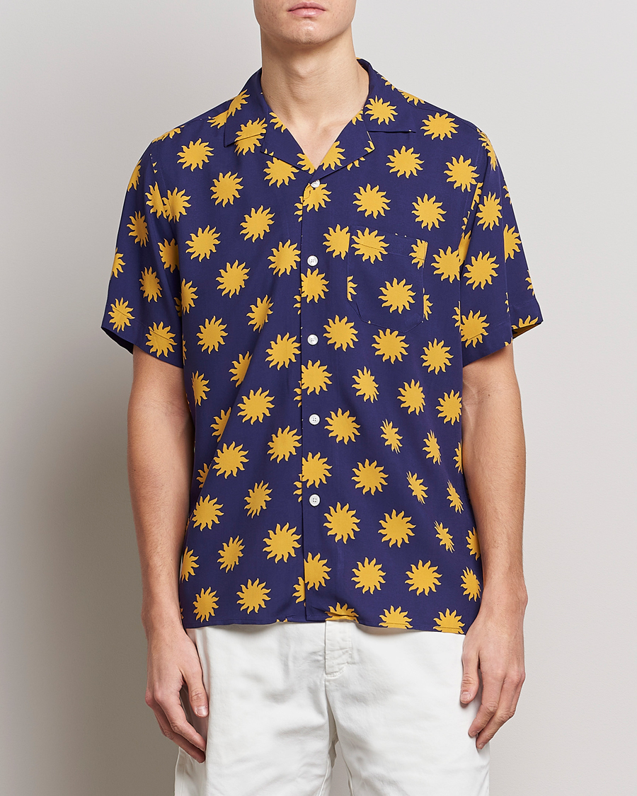 Herren |  | OAS | Viscose Resort Short Sleeve Shirt Sunday Sun