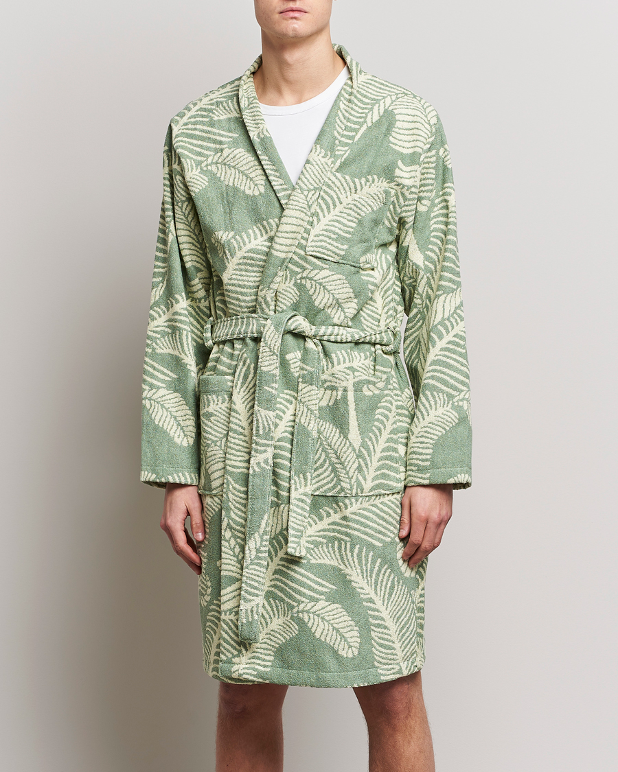 Herr | Pyjamas & Morgonrockar | OAS | Terry Robe Banana Leaf