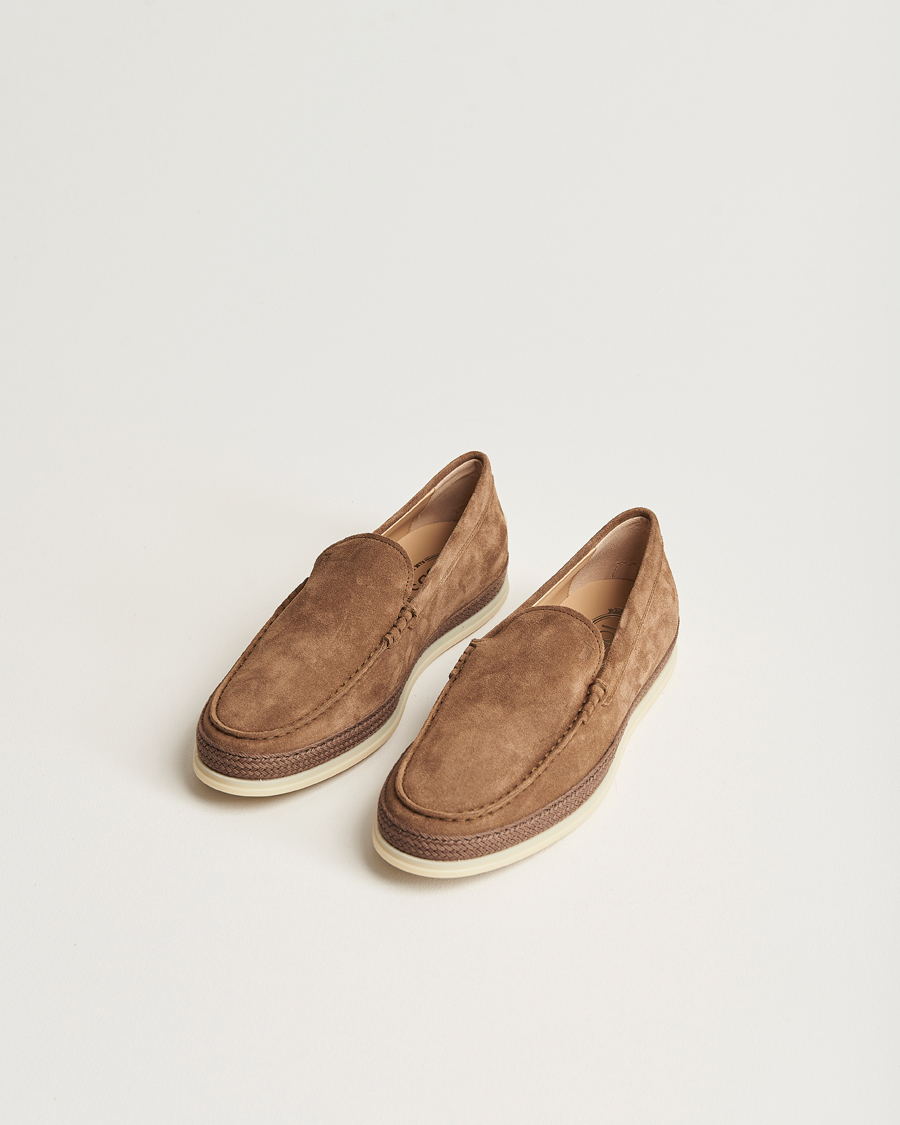Herren |  | Tod's | Raffia Loafers Brown Suede