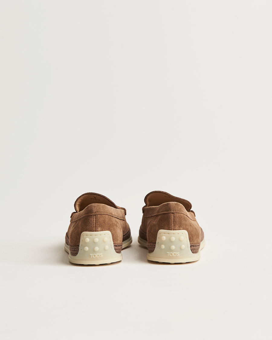 Herren | Tod's Raffia Loafers Brown Suede | Tod's | Raffia Loafers Brown Suede